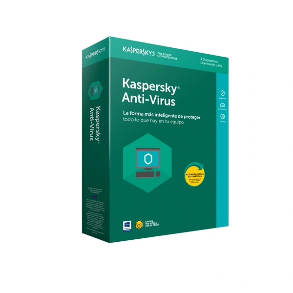 imagen de Kaspersky Antivirus 3 Dispositivos 1 año