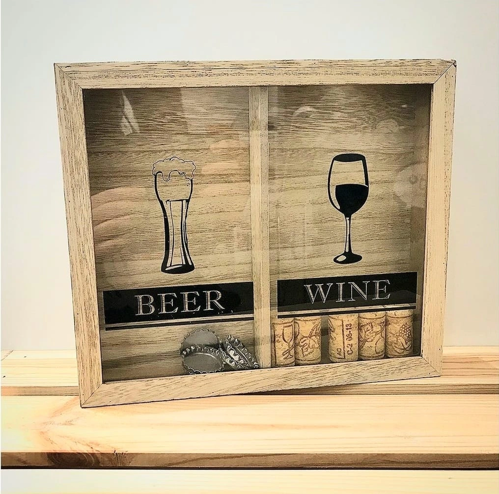 imagen de Cuadro para tapones vino y cerveza