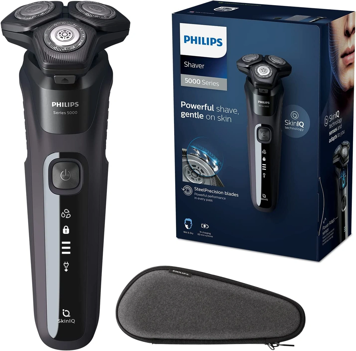 imagen de Philips Shaver Series 5000 Wet & Dry S5588/30 Afeitadora eléctrica para uso en seco y húmedo para hombres 