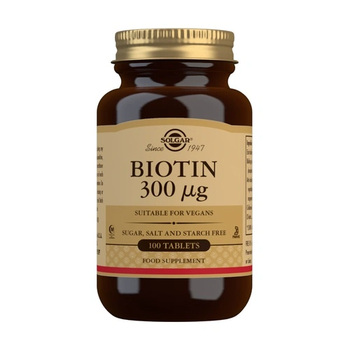 imagen de BIOTIN 300 ug 100 tabl. SOLGAR