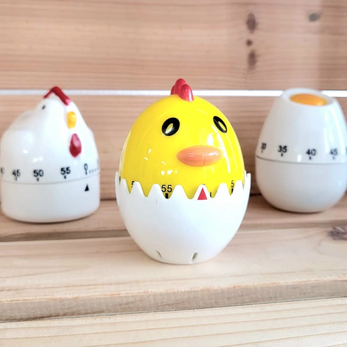imagen de Temporizador de cocina gallina, huevo y gallo